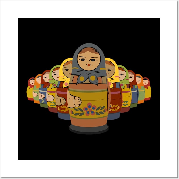 Matryoshka Wall Art by n23tees